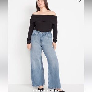 Old Navy Light Blue Wide Leg Jeans